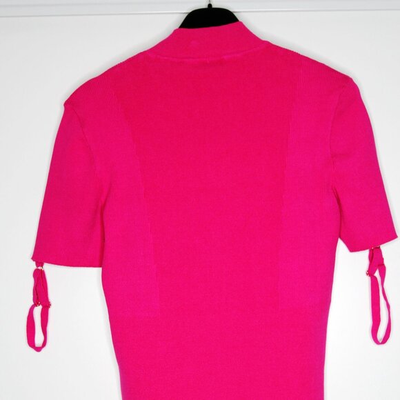 BNWT AW21 JACQUEMUS LA MAILLE TORRE RIBBED TOP PINK 40 - Picture 3 of 12